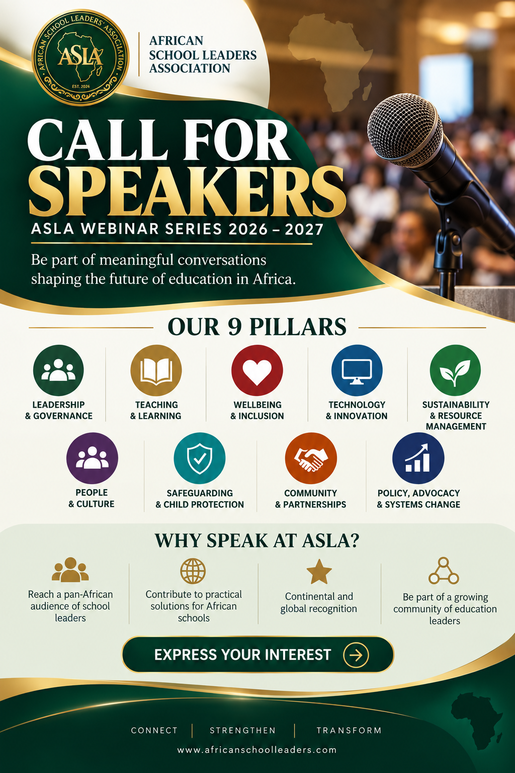 Call for Speakers: ASLA Webinar Series 2026–2027