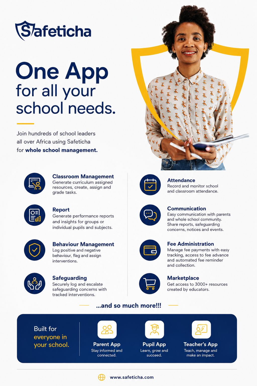 Safeticha — One App for all your school needs